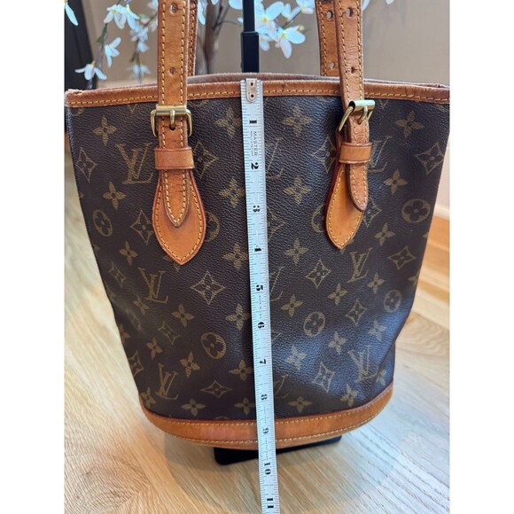 LOUIS VUITTON Petit Bucket PM Monogram Canvas (Inside deteriorated ) - Picture 9 of 16